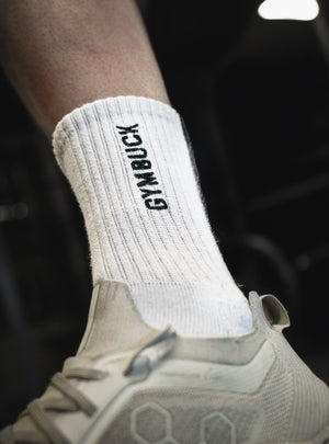Gymbuck Training Socks (White)